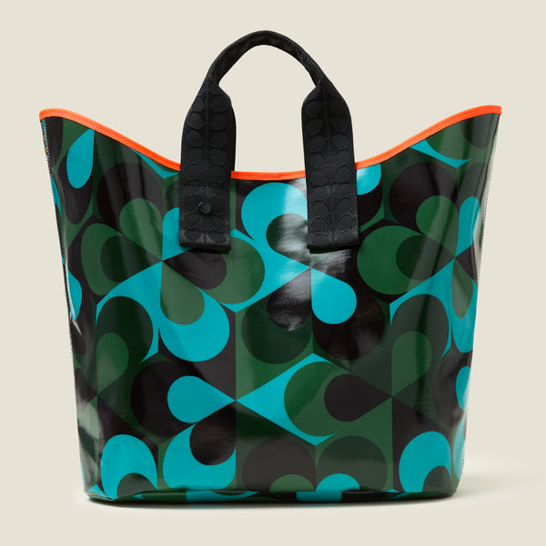 Orla Kiely Carryall Large Tote - Kaleidoscope Emerald