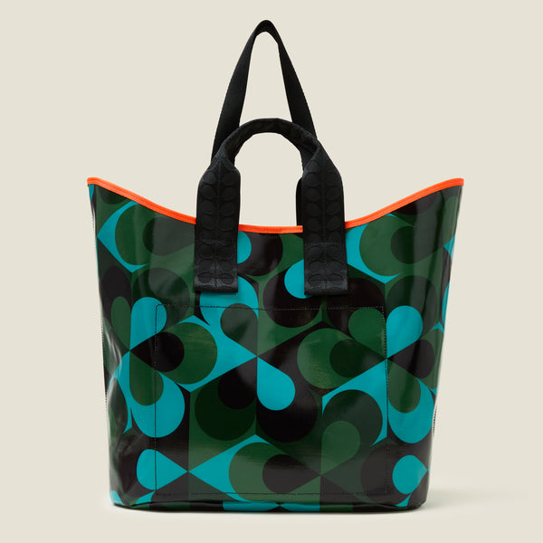 Orla Kiely Carryall Large Tote - Kaleidoscope Emerald