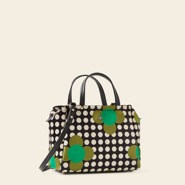 Orla Kiely Concertina Crossbody Tote - Jewel Flower Polka Dot