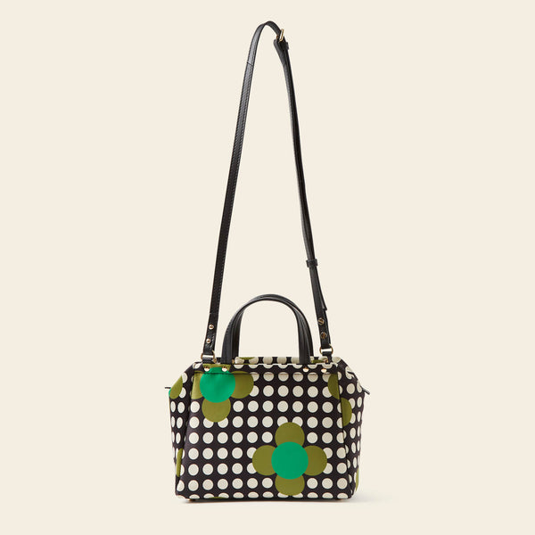 Orla Kiely Concertina Crossbody Tote - Jewel Flower Polka Dot