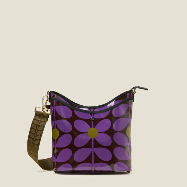 Orla Kiely Cross Carry Crossbody Bag - Sixties Stem Orchid