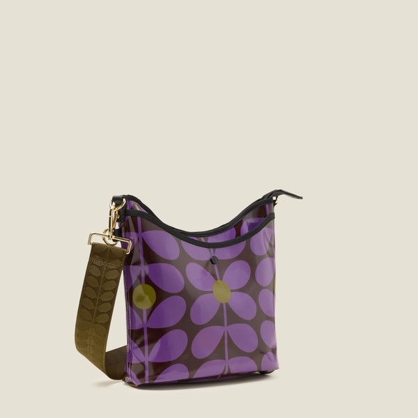 Orla Kiely Cross Carry Crossbody Bag - Sixties Stem Orchid