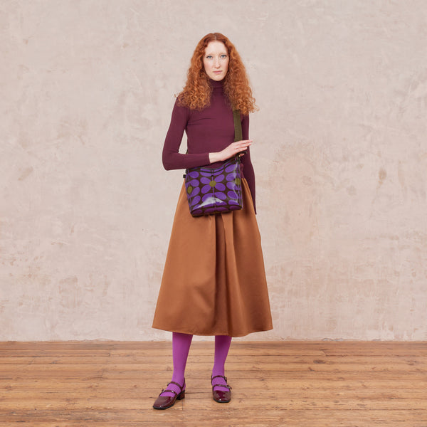 orla kiely Cross Carry Crossbody Bag - Sixties Stem Orchid