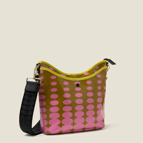 Orla Kiely Cross Carry Crossbody - Optical Oval Ochre
