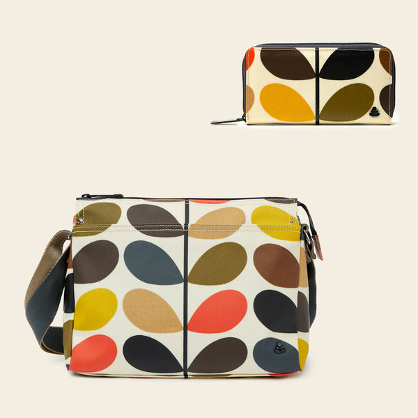 orla kiely Fielder Crossbody & Forget Me Not Wallet Bundle Classic Multi Stem