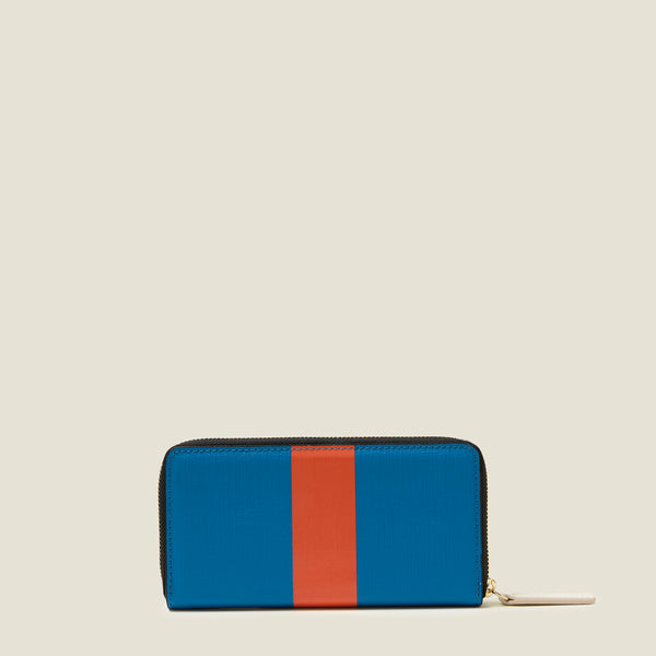Orla Kiely Forget Me Not Wallet - Colour Block True Blue
