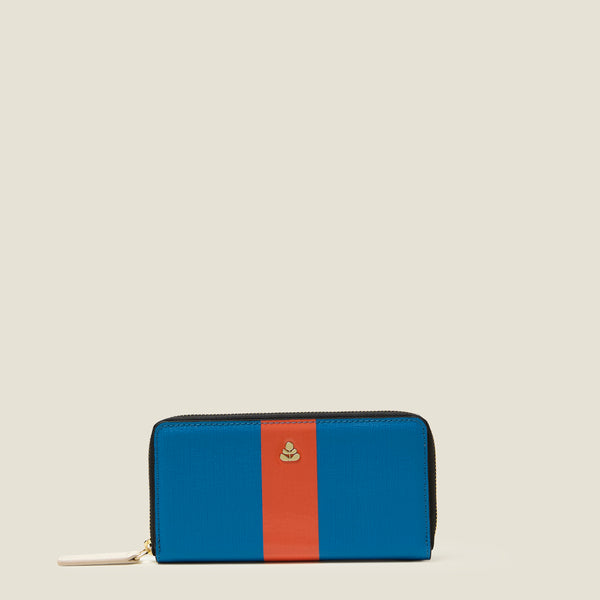 orla kiely Forget Me Not Wallet - Colour Block True Blue
