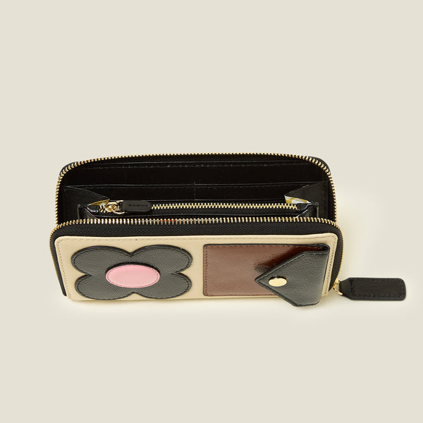 Orla Kiely Forget Me Not Wallet - Flower Applique Multi