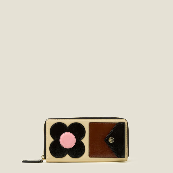 orla kiely Forget Me Not Wallet - Flower Applique Multi