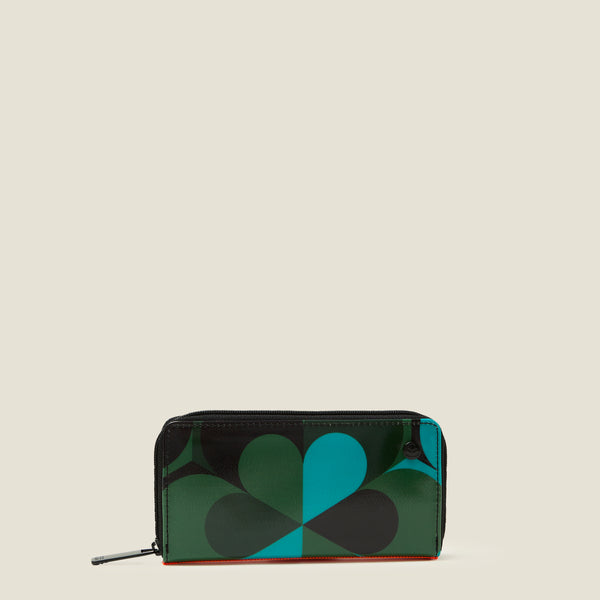 orla kiely Forget Me Not Wallet - Kaleidoscope Emerald