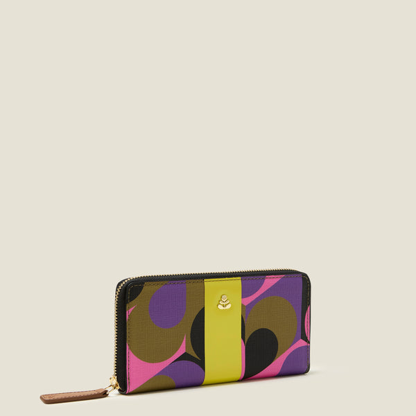 Orla Kiely Forget Me Not Wallet - Kaleidoscope Violet