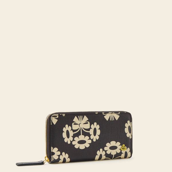 Orla Kiely Forget Me Not Wallet - Posey Flower Midnight