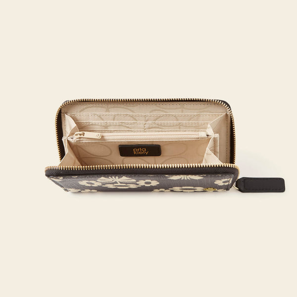 Orla Kiely Forget Me Not Wallet - Posey Flower Midnight