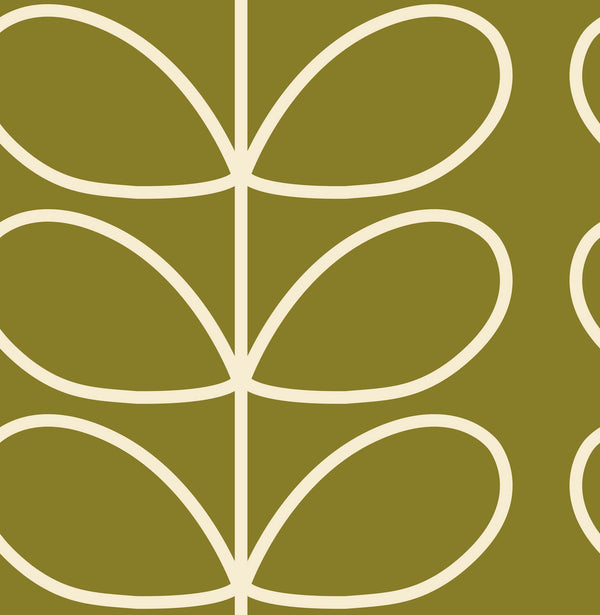 Orla Kiely Giant Linear Stem Seagrass Wallpaper - 52cm X 10m ROW
