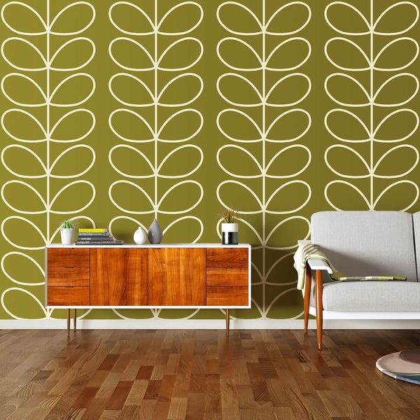 orla kiely Giant Linear Stem Seagrass Wallpaper - 52cm x 10m ROW
