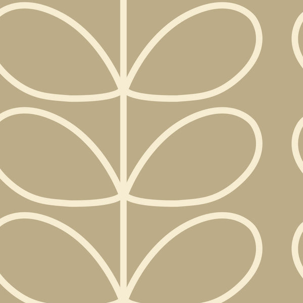 orla kiely Giant Linear Stem Stone Wallpaper - Sample ROW