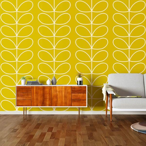 orla kiely Giant Linear Stem Sunflower Wallpaper - 52cm x 10m ROW