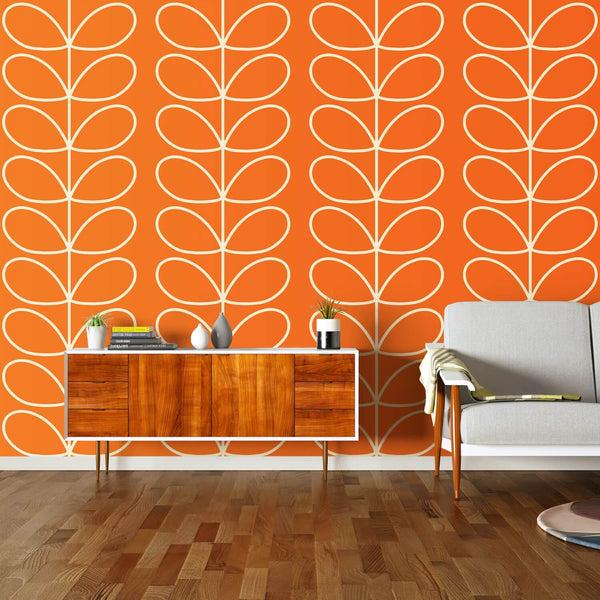 orla kiely Giant Linear Stem Tomato Wallpaper - 52cm x 10m ROW