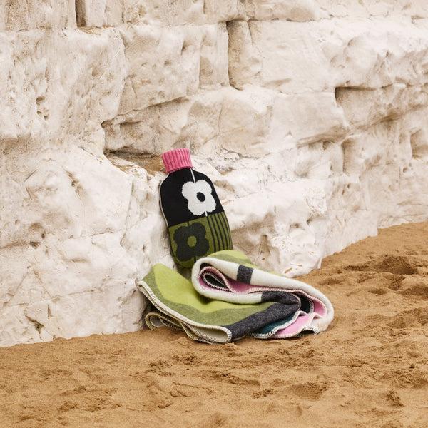 orla kiely Hot Water Bottle Cover - Abacus Midnight Moss