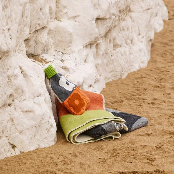 orla kiely Hot Water Bottle Cover - Abacus Storm Paprika