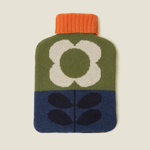 orla kiely Hot Water Bottle Cover - Flower Stem Midnight