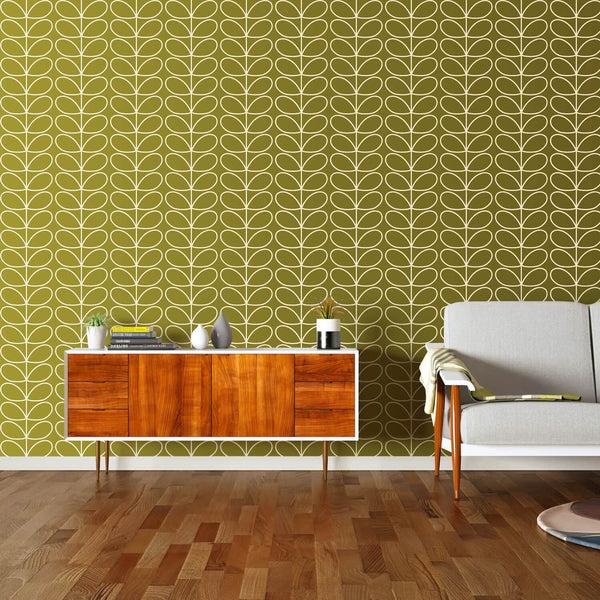orla kiely Linear Stem Seagrass Wallpaper - 52cm x 10m ROW