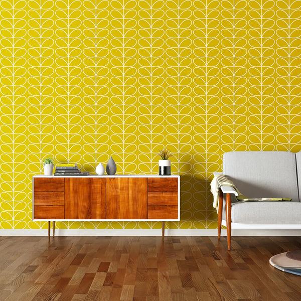 orla kiely Linear Stem Sunflower Wallpaper - 52cm x 10m ROW