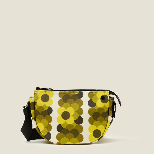 Orla Kiely Mini Rounder Crossbody - Retro Flower Yellow