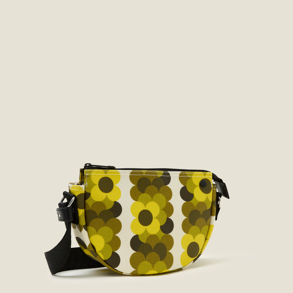 Orla Kiely Mini Rounder Crossbody - Retro Flower Yellow