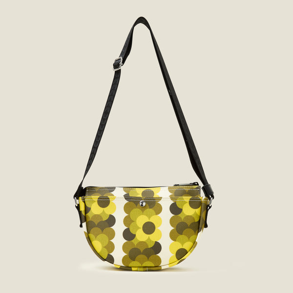 Orla Kiely Mini Rounder Crossbody - Retro Flower Yellow