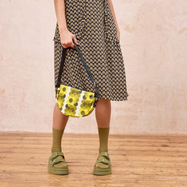 orla kiely Mini Rounder Crossbody - Retro Flower Yellow