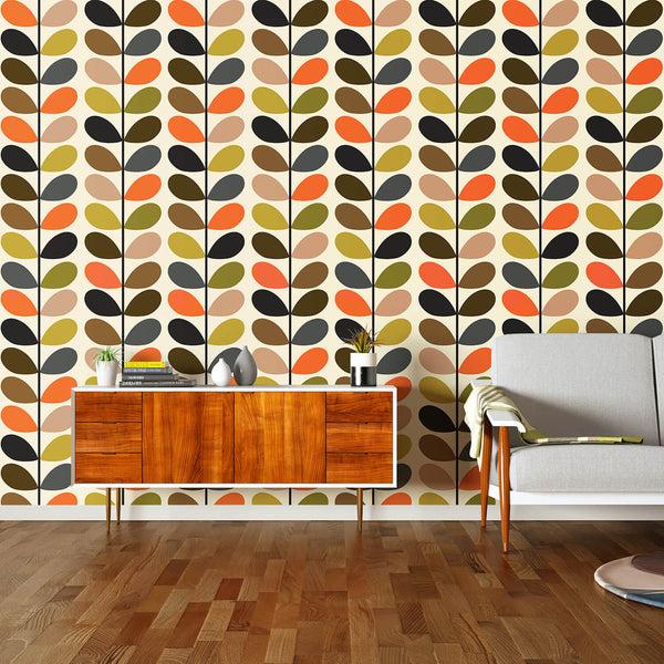 orla kiely Multi Stem Classic Wallpaper - 52cm x 10m ROW