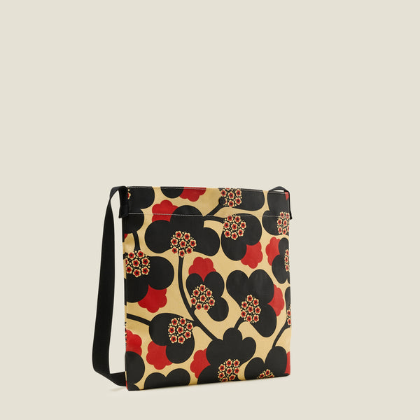 Orla Kiely On A Roll Flat Crossbody - Japonica Paprika