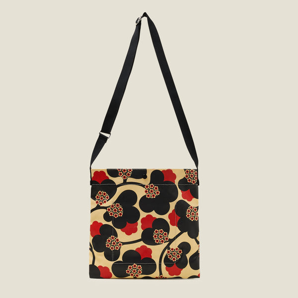 Orla Kiely On A Roll Flat Crossbody - Japonica Paprika