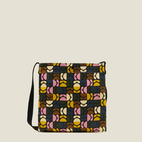 orla kiely On a Roll Flat Crossbody - Puzzle Stem Multi
