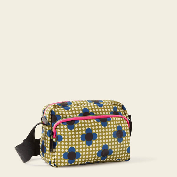 Orla Kiely Angle Camera Bag - Flower Polka Dot Olive