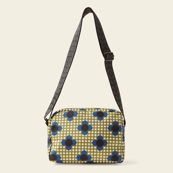 Orla Kiely Angle Camera Bag - Flower Polka Dot Olive