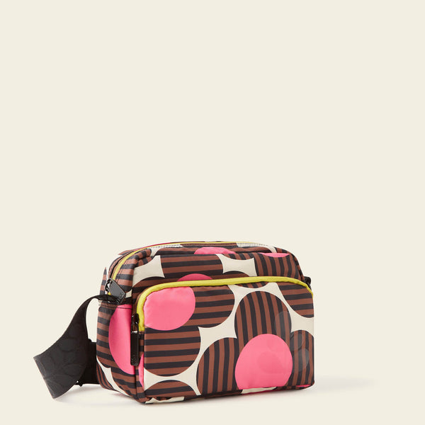 Orla Kiely Angle Camera Bag - Striped Flower Azalea