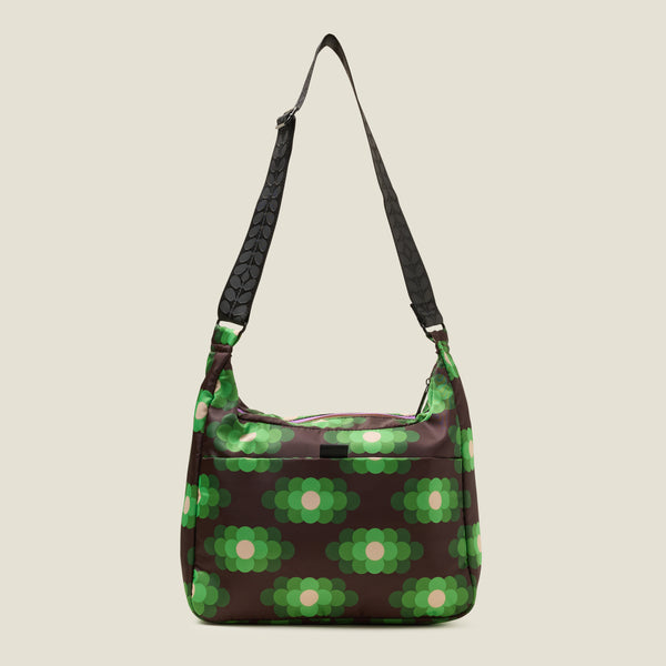 Orla Kiely Area Hobo Bag - Flower Haze Neon Green