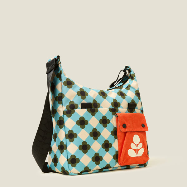 Orla Kiely Area Hobo - Flower Check Ziggurat