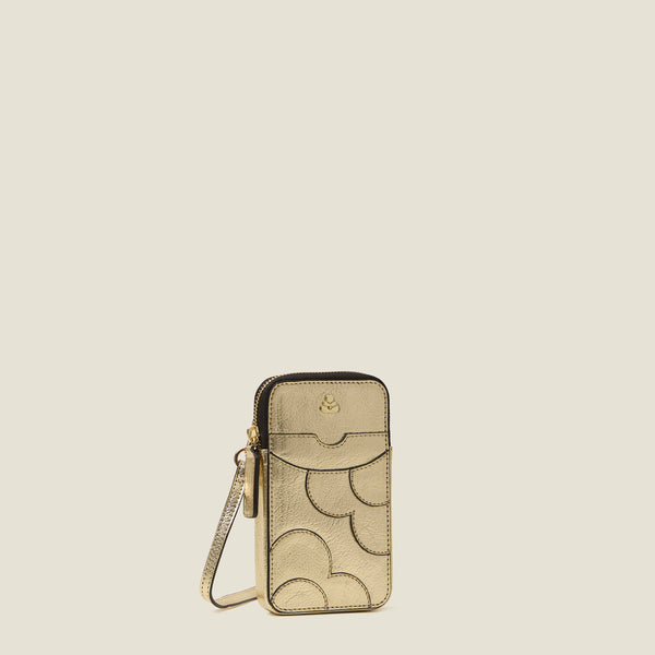 Orla Kiely Ariel Phone Case - Spot Flower Gold