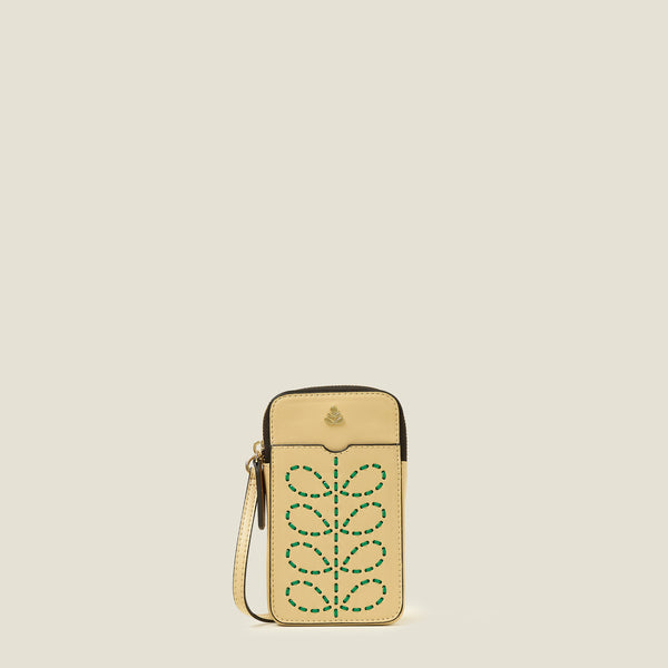 orla kiely Ariel Phone Case - Whipstitch Stem Cream