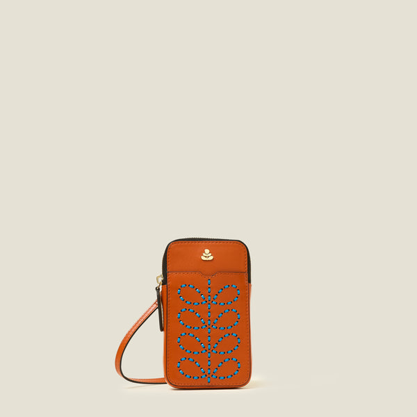 orla kiely Ariel Phone Case - Whipstitch Stem Orange
