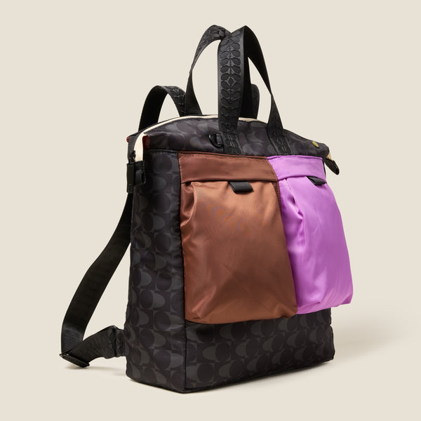 Orla Kiely Axis Backpack - Colourblock Multi