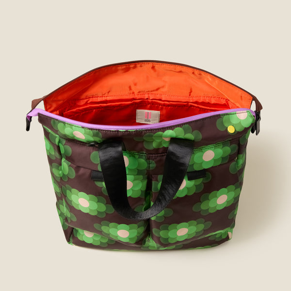 Orla Kiely Axis Backpack - Flower Haze Neon Green