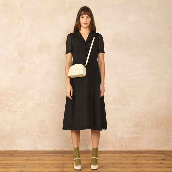 Orla Kiely Babaluna Crossbody - Cream Punched Flower