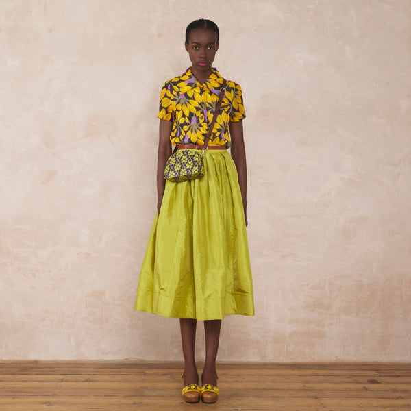 Orla Kiely Babaluna Crossbody - Purple Puzzle Flower