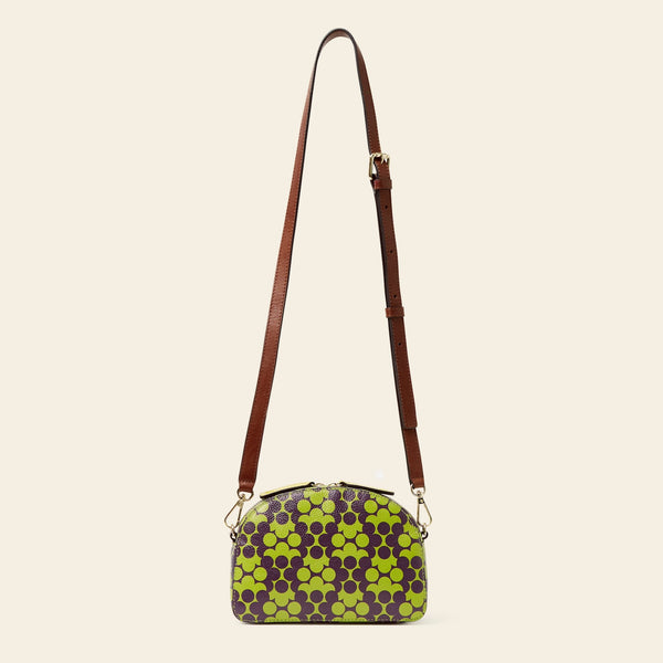 Orla Kiely Babaluna Crossbody - Purple Puzzle Flower