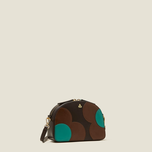 Orla Kiely Babaluna Crossbody - Spot Flower Walnut