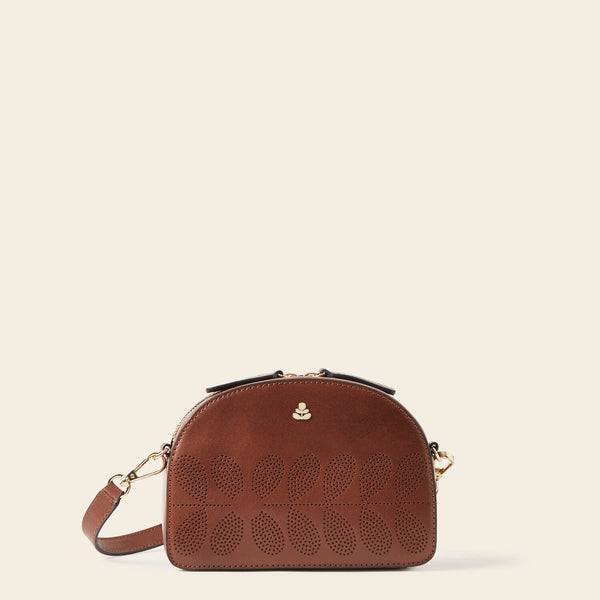 orla kiely Babaluna Crossbody - Tan Punched Flower